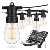 Guirnalda de luces LED solares decorativas estilo vintage 10 Mt