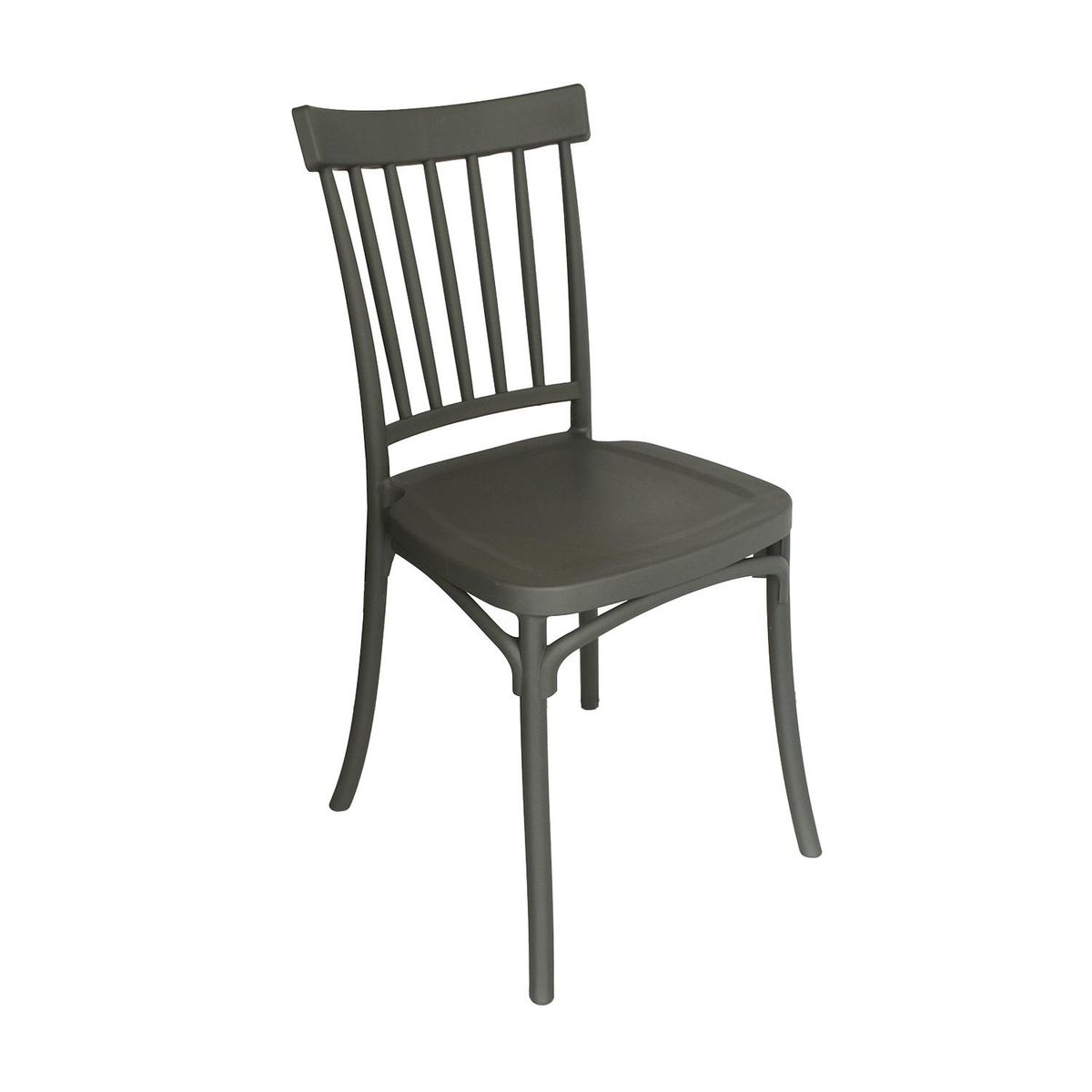 ESCANDINAVIA - Silla Plástico Apilable Deco Viken Gris Escandinavia