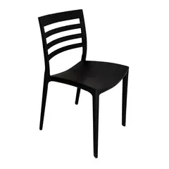 ESCANDINAVIA - Silla Plástico Apilable Deco Nybro Negra