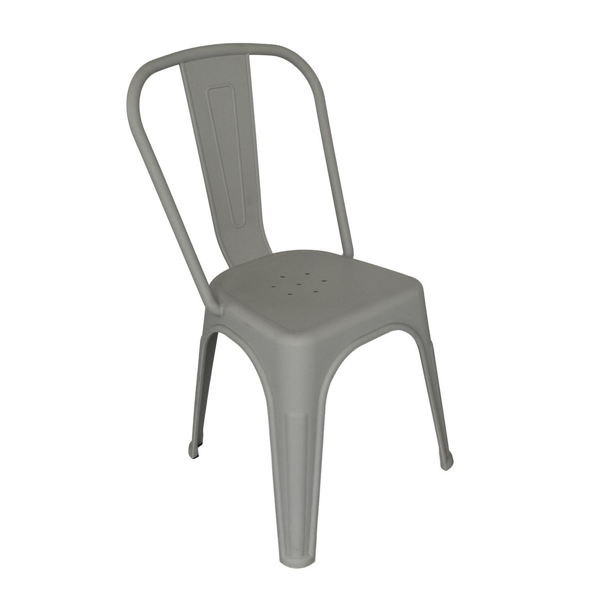 ESCANDINAVIA - Silla Plástico Apilable Deco Aska Gris Escandinavia