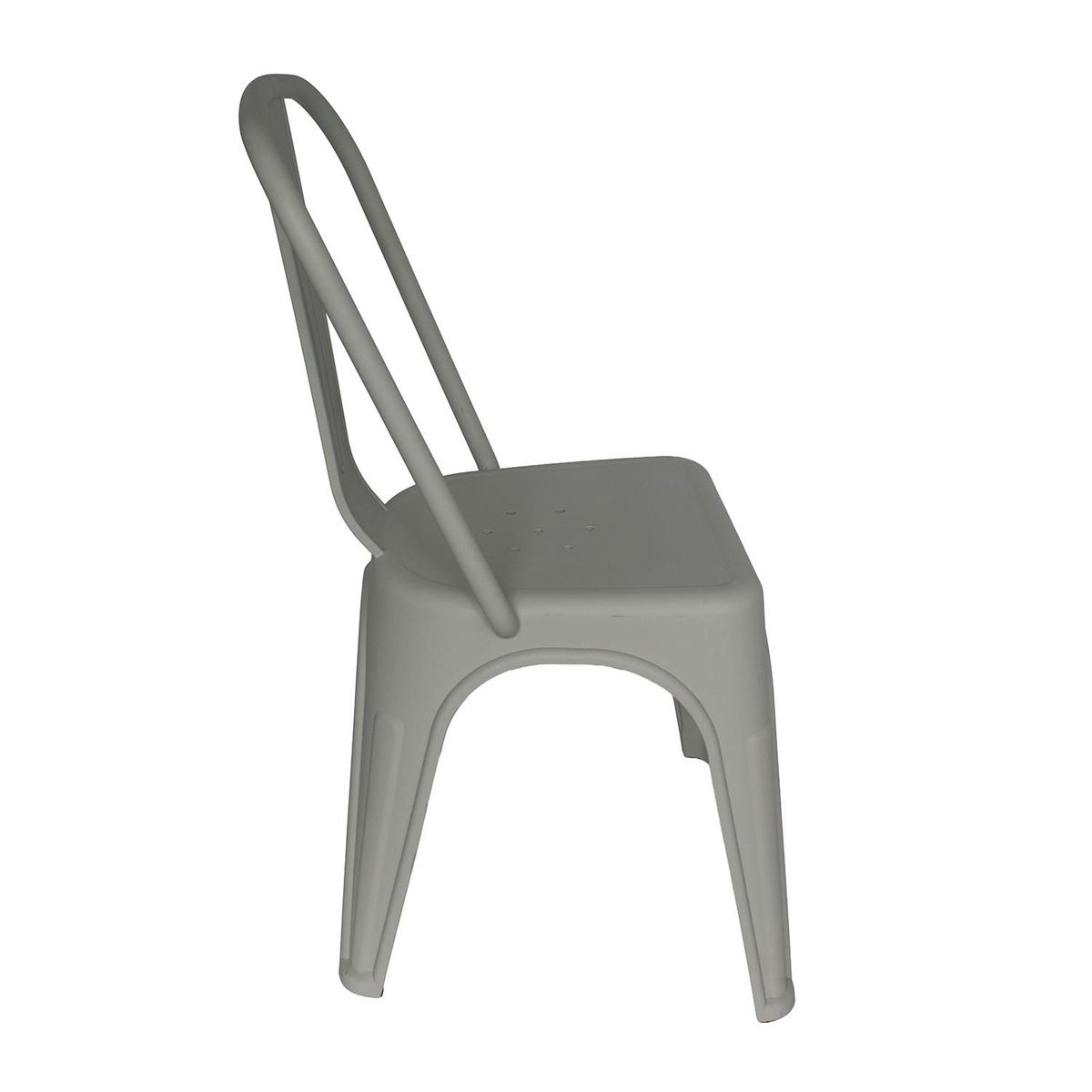 ESCANDINAVIA - Silla Plástico Apilable Deco Aska Gris Escandinavia