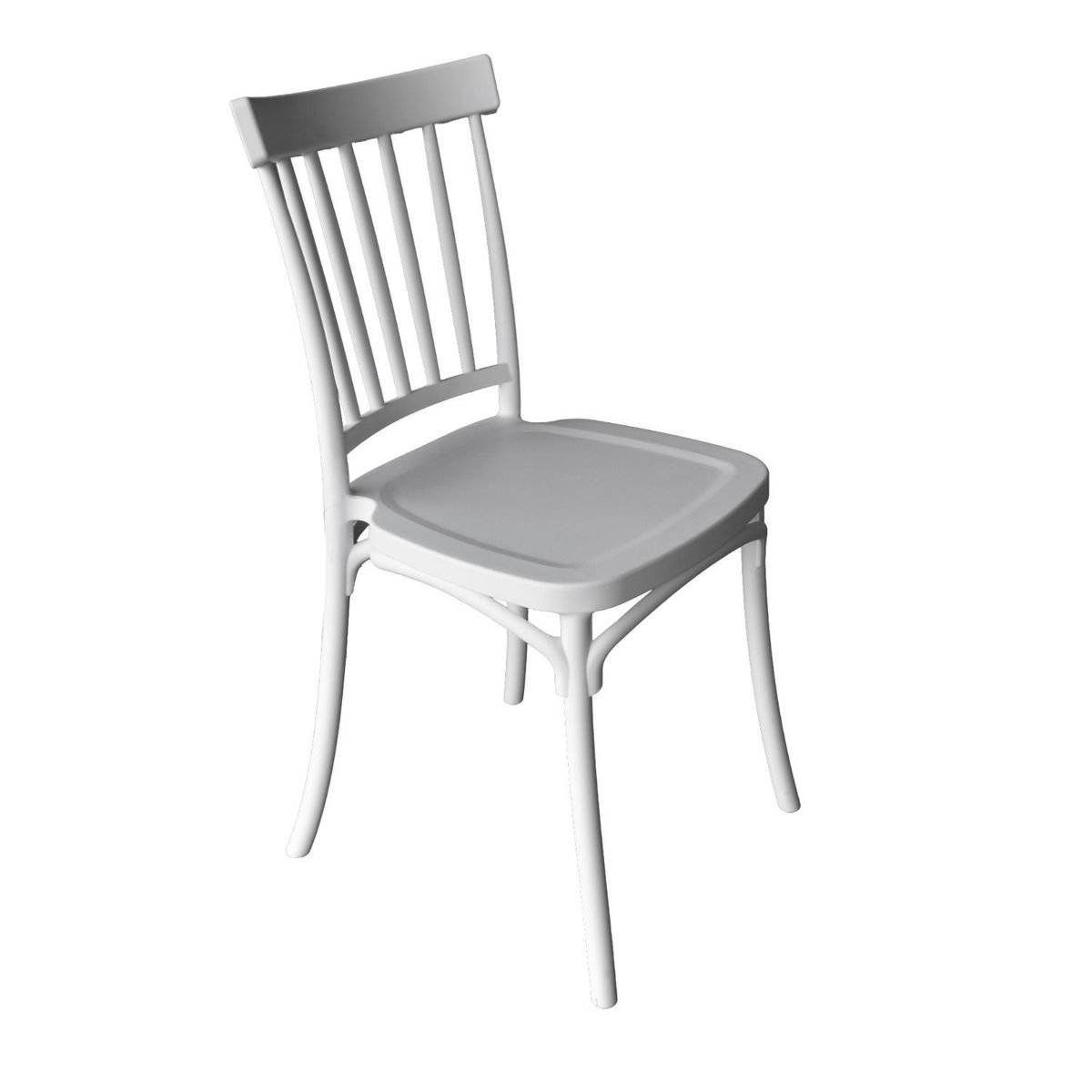 ESCANDINAVIA - Silla Plástico Apilable Deco Viken Blanca Escandinavia