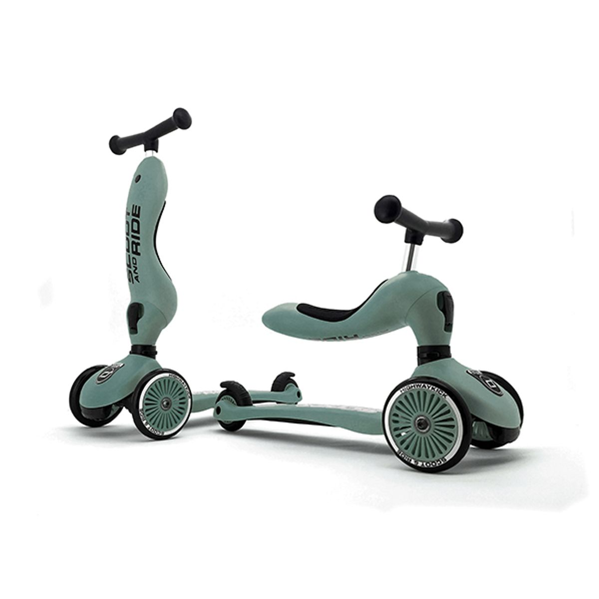 SCOOT AND RIDE - Scooter 2 En 1 Highwaykick 1 Forest Scoot and Ride