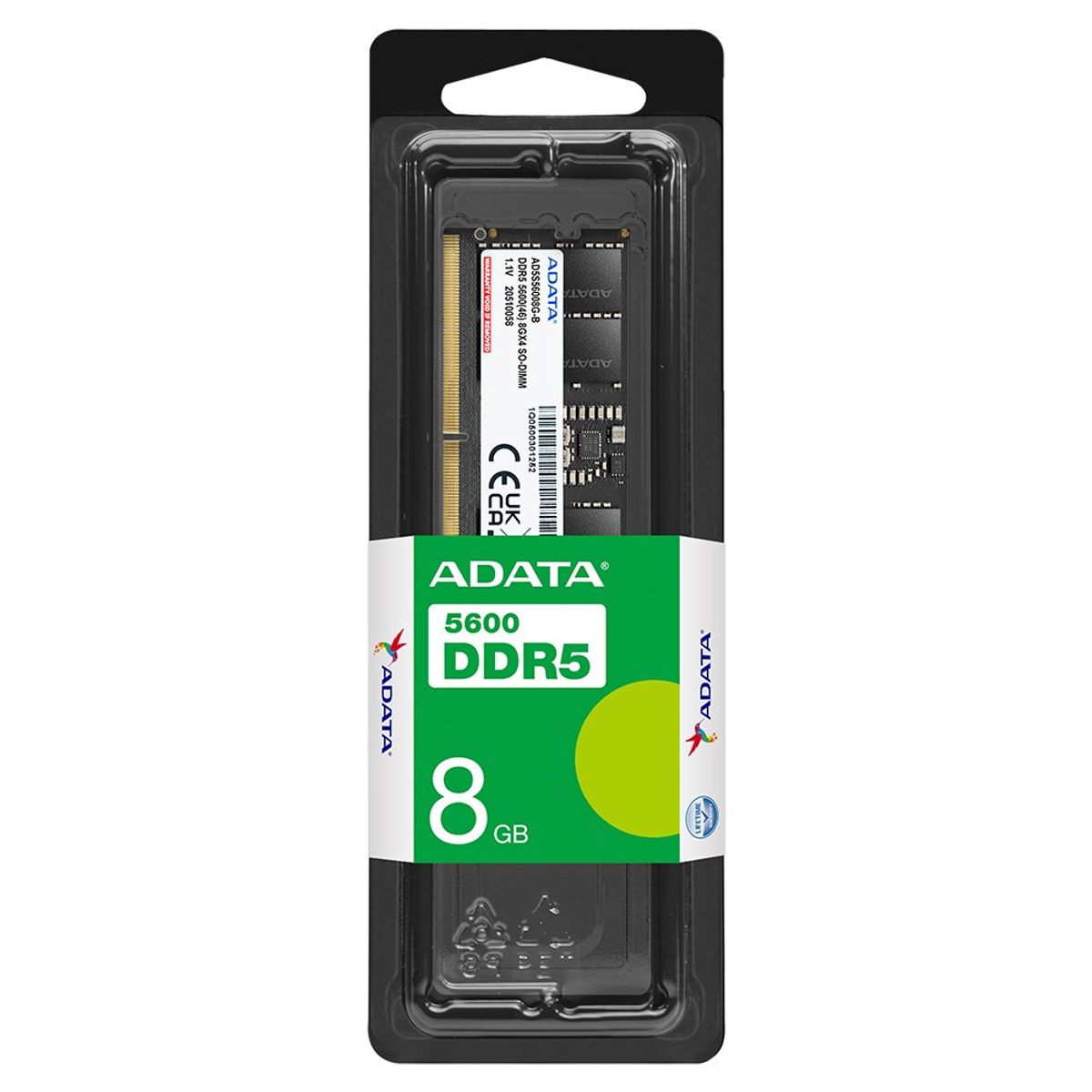 ADATA - Memoria RAM para Notebook ADATA 8GB DDR5, 5600MTs, SODIMM, Negro
