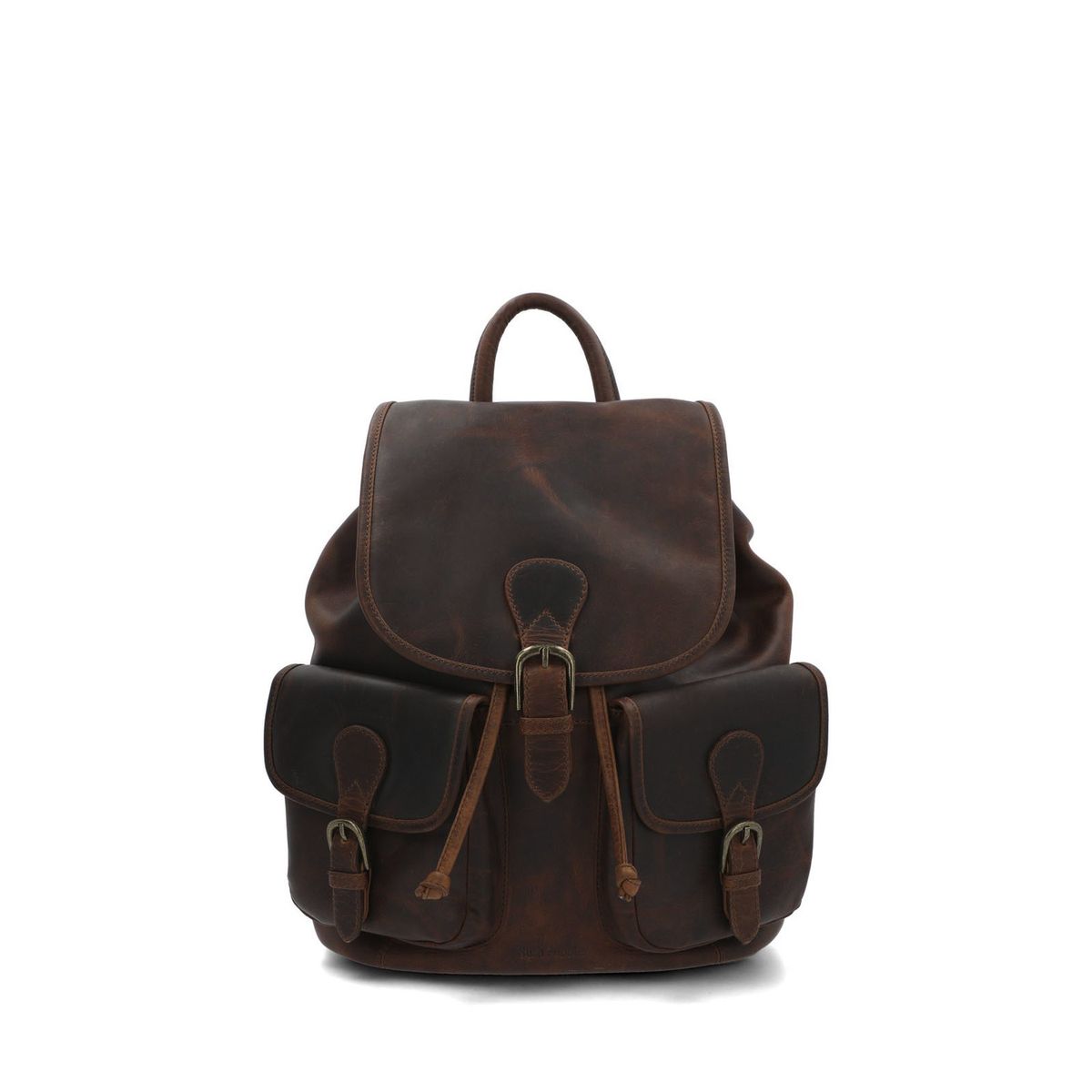 HUSH PUPPIES - Mochila Cuero St Greg Back Café HUSH PUPPIES