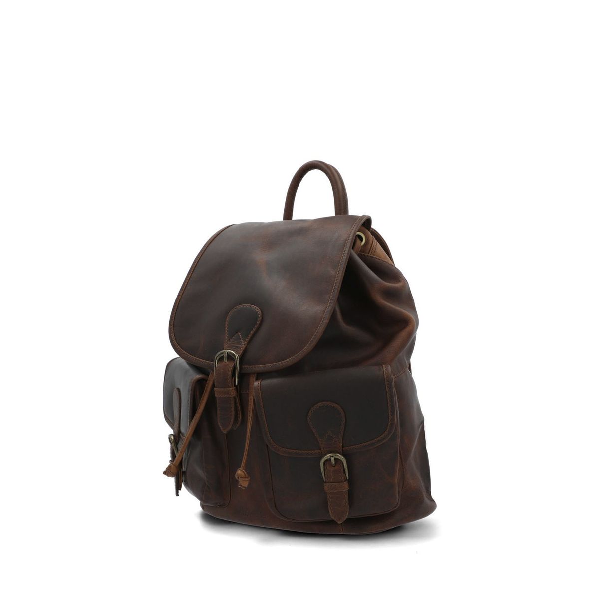 HUSH PUPPIES - Mochila Cuero St Greg Back Café HUSH PUPPIES