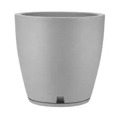 FLORIDIS - MACETERO CEMENTO AMSTERDAM 45CM ALTO CON PLATO