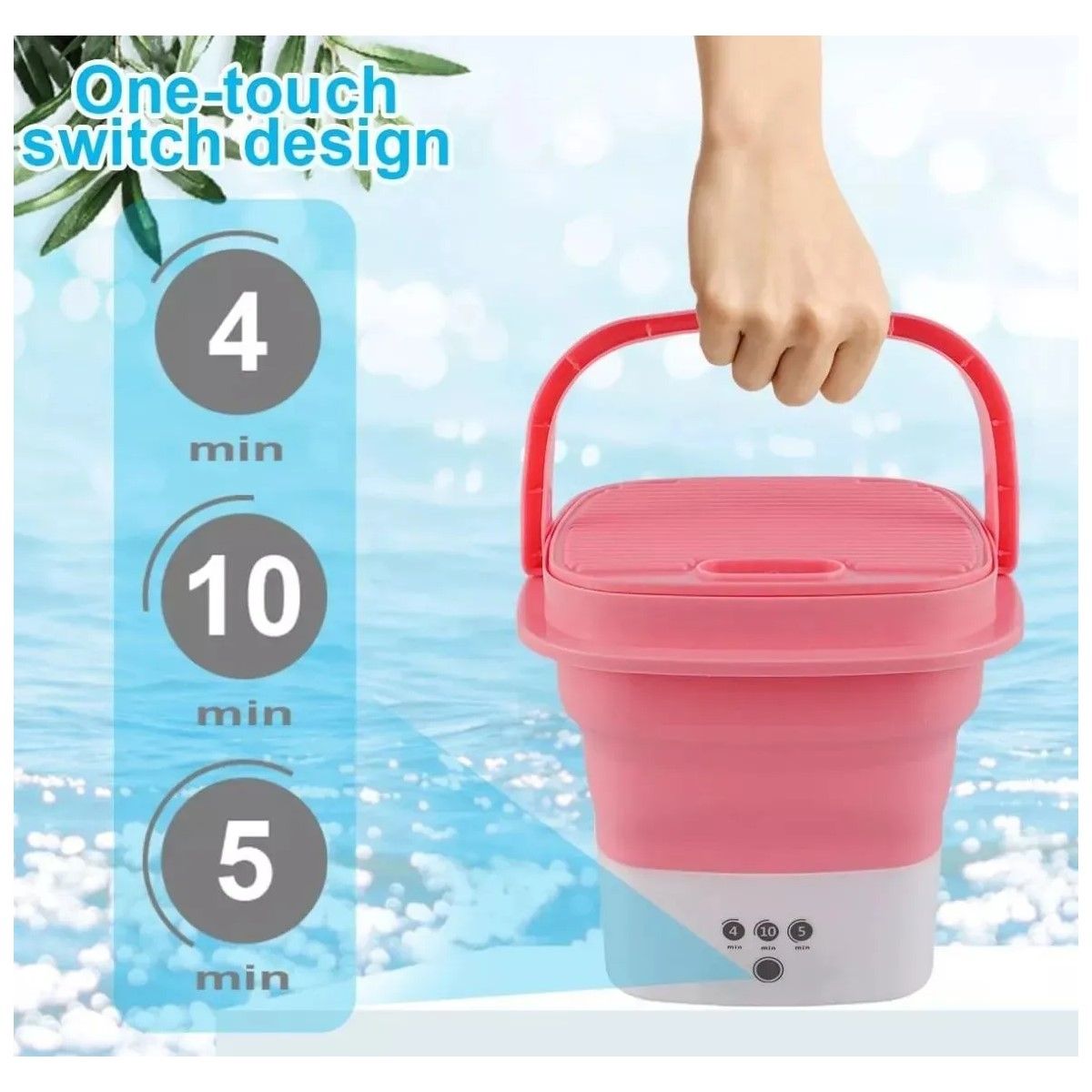 GENERICO - Mini Lavadora Portatil Plegable Personal Hogar BELUG