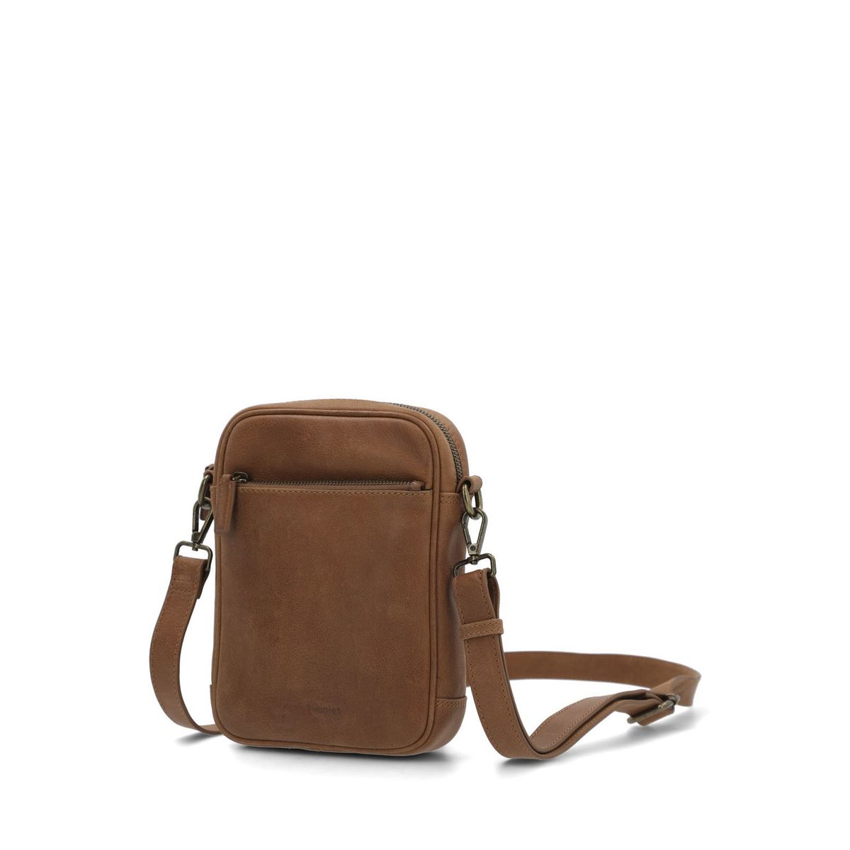 HUSH PUPPIES - Maletin Cuero Unisex Th Garrett Cross Café HUSH PUPPIES