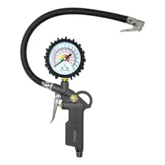 KAMASA - Pistola Inflador Aire Con Manómetro Accesorio Compresor Aire
