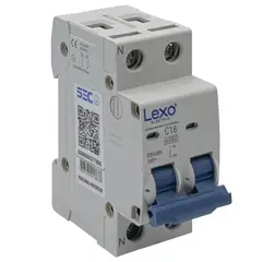 LEXO - Interruptor Automático Bipolar 2p 16a 2x16a 6ka Curva C -