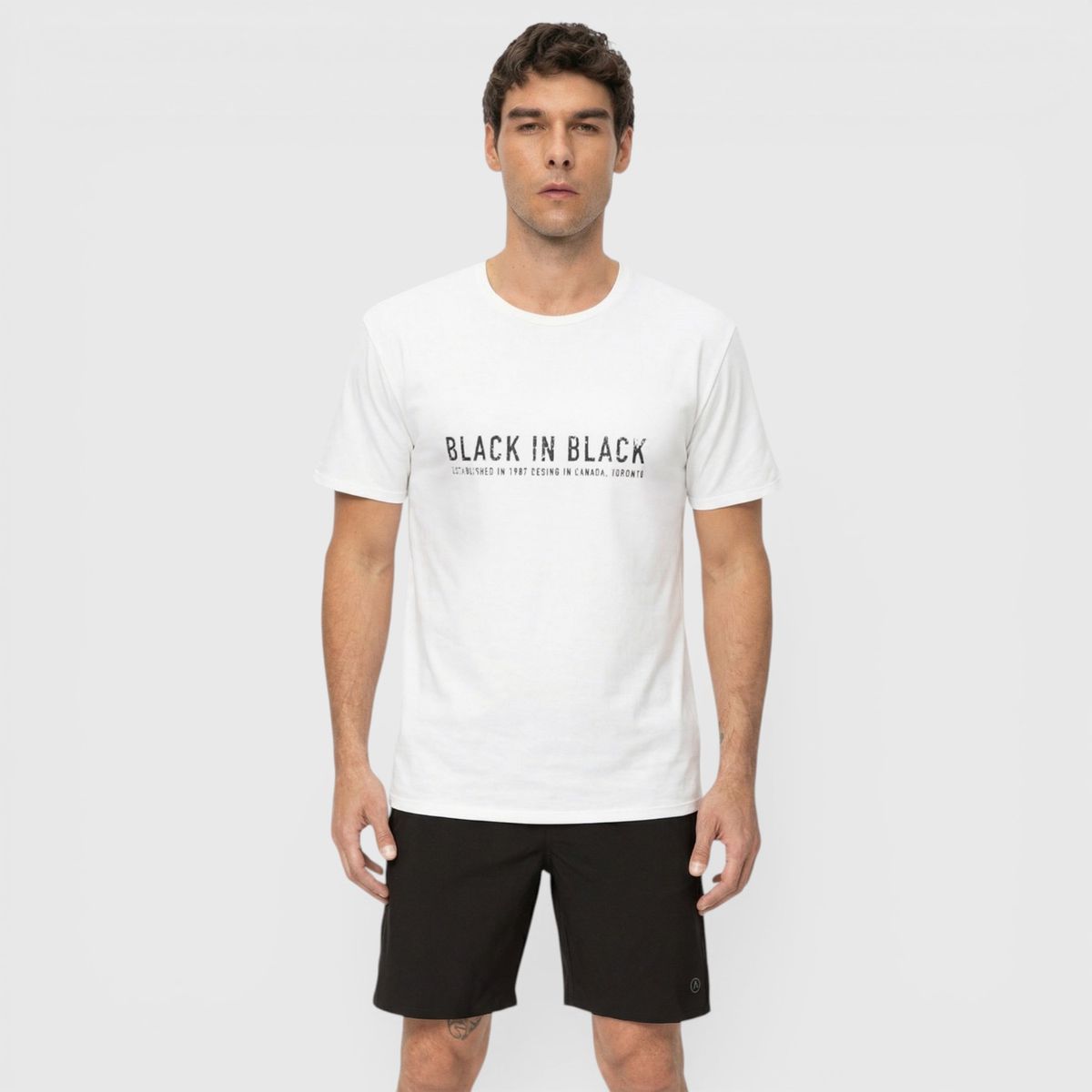 BLACK - Polera Performance White Black Bubba