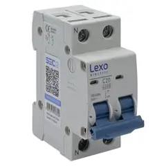 LEXO - Interruptor Automático Bipolar 2p 20a 2x20a 6ka Curva C -