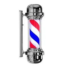 GENERICO - Pole Giratorio Barber Shop Letrero Barbería Peluquería Color y Silver