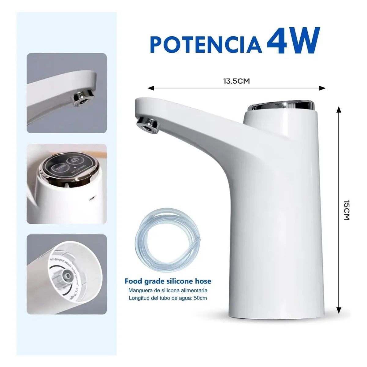 GENERICO - Dispensador De Agua Eléctrico Portátil Bomba Usb Botellon BELUG