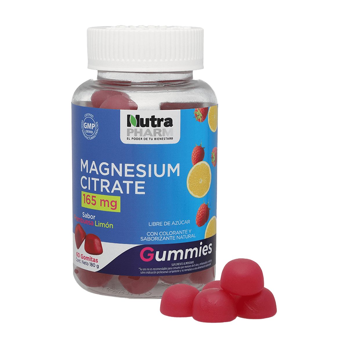 NUTRAPHARM - CITRATO DE MAGNESIO EN GOMITAS  x 60 NUTRAPHARM