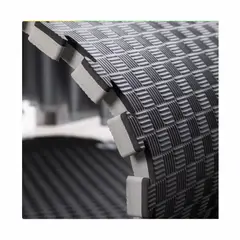 GENERICO - Tatami Bicolor Gris Negro 4 cm Piso EVA Tipo Puzzle