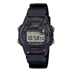 CASIO - RELOJ W-220H-1A2VDF ILLUMINATOR NEGRO ROJO HOMBRE