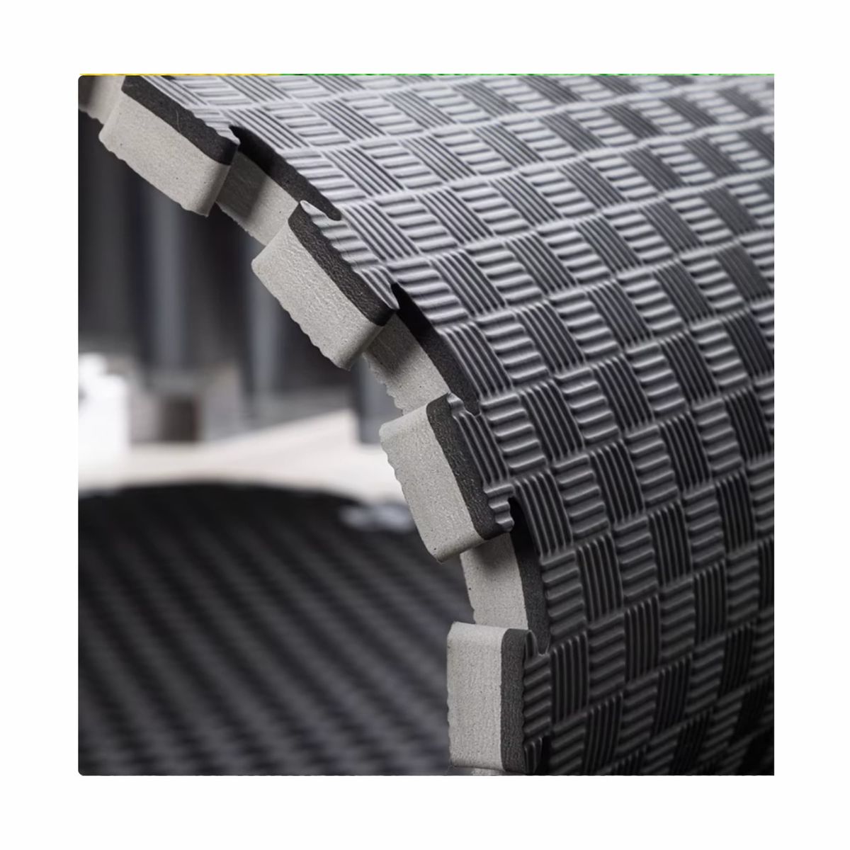 GENERICO - Tatami Bicolor Gris Negro 3 cm Piso EVA Tipo Puzzle