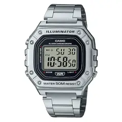 CASIO - RELOJ W-218HD-1AVDF ILLUMINATOR DIGITAL PLATEADO