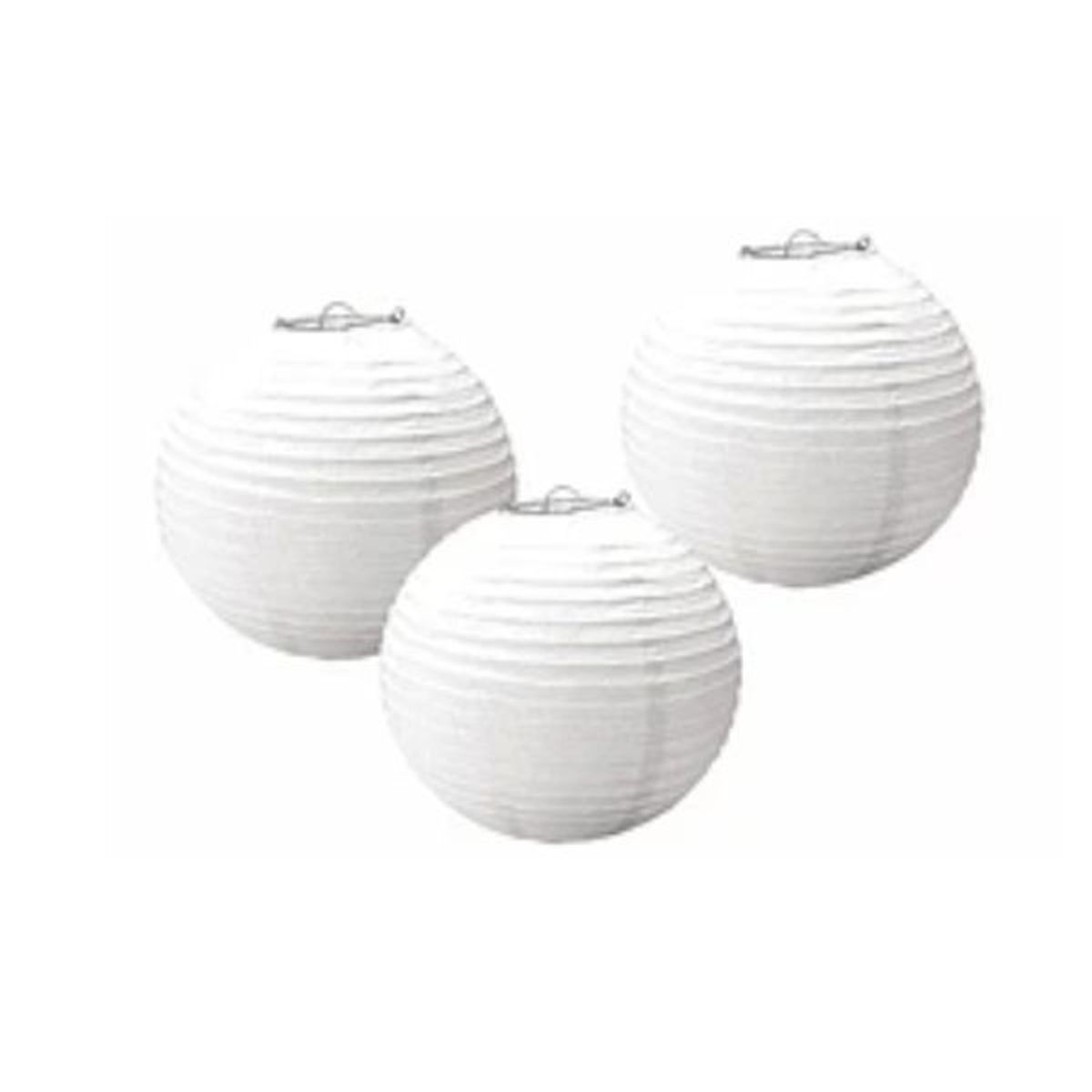 GENERICO - Lampara de papel blanca 20cm