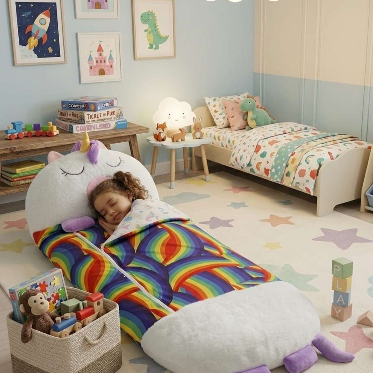 GENERICO - Saco de Dormir Para niños 2 en 1 Almohada y Saco