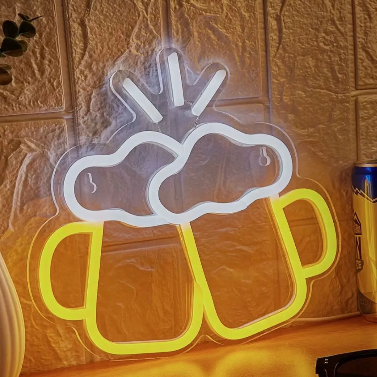 GENERICO - Letrero Led Neon Cerveza Bar Luminoso
