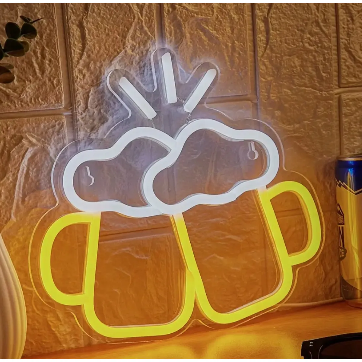 GENERICO - Letrero Led Neon Cerveza Bar Luminoso