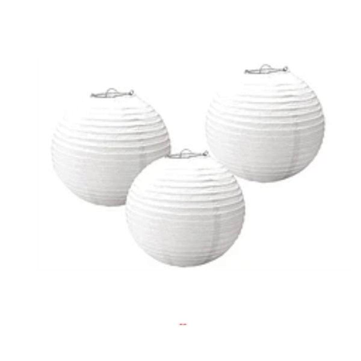 GENERICO - Lampara de papel blanca 25cm
