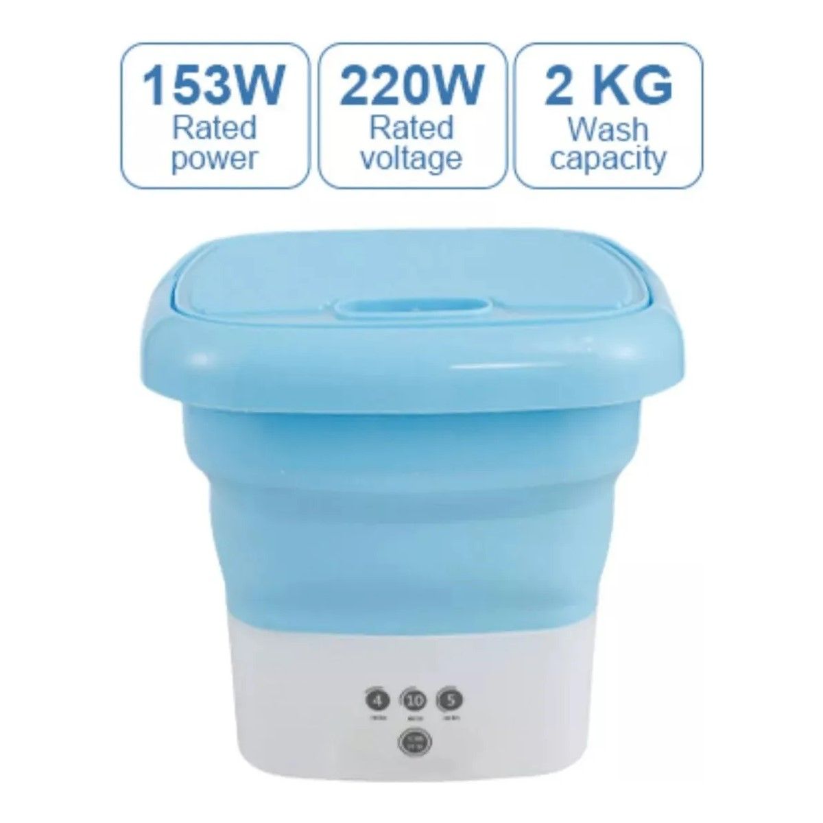 GENERICO - Mini Lavadora Portatil Plegable Personal Hogar BELUG