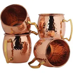 GENERICO - Taza Moscow Mule Vaso Cobre Marttillado Coctel Mug