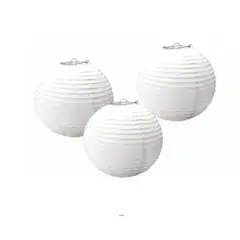 GENERICO - Lampara de papel blanca 35cm