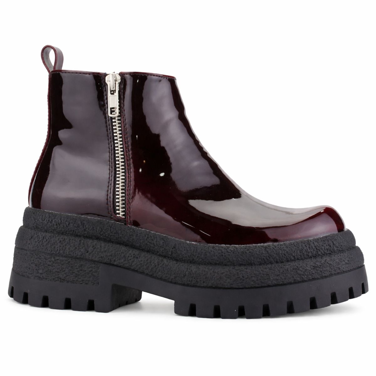 CHALADA - Botin Mujer Burdeo Casual Chalada Krepin