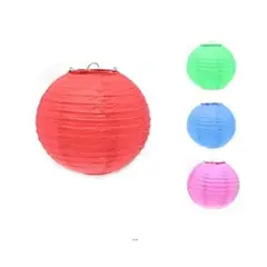 GENERICO - Lampara de papel 40cm colores aleatorio