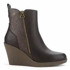 CHALADA - Botin Mujer Café Casual Wedge
