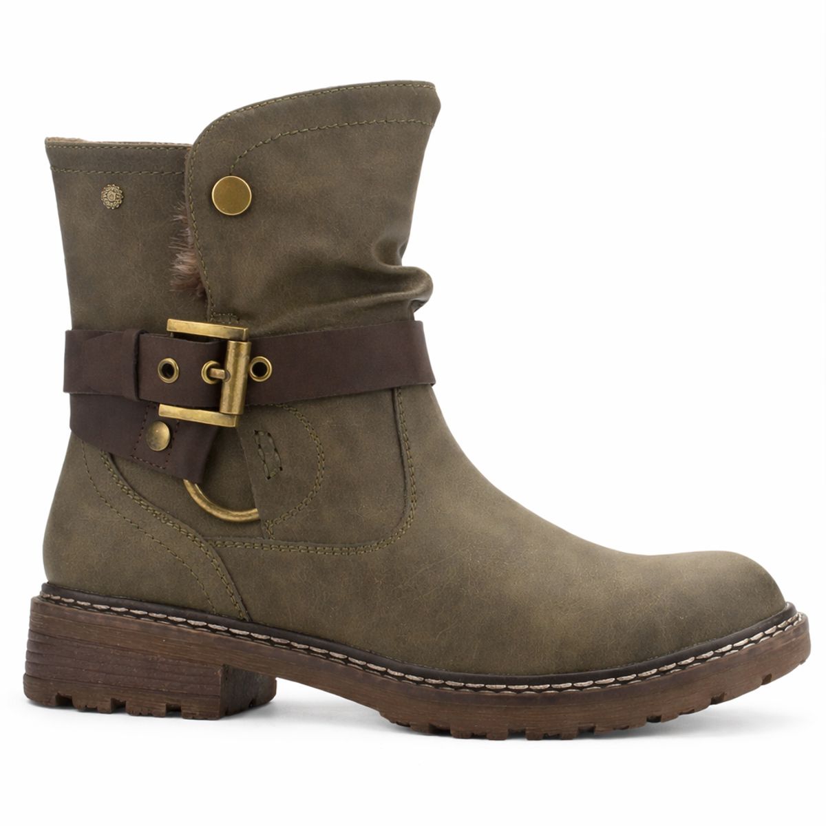 CHALADA - Botin Mujer Oliva Casual Chalada Torke