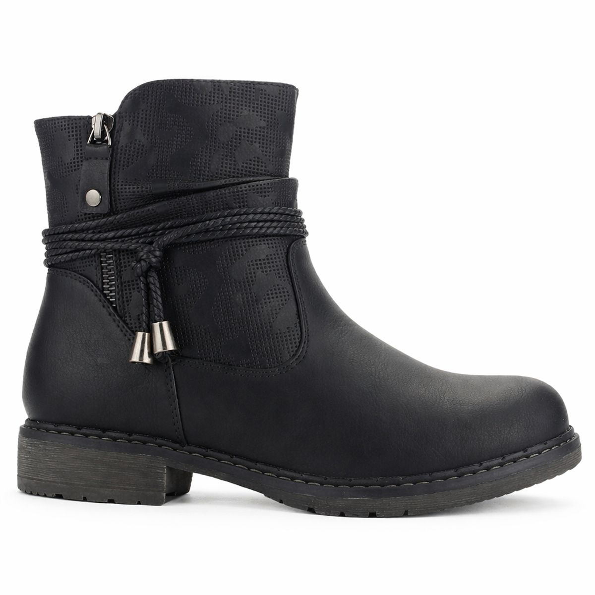 CHALADA - Botin Mujer Negro Casual Chalada Torke