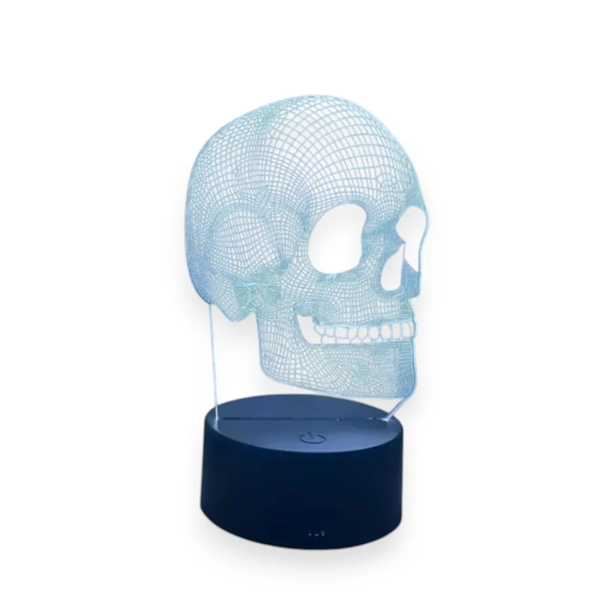 GENERICO - Lámpara De Mesa 3d Calavera 19cm