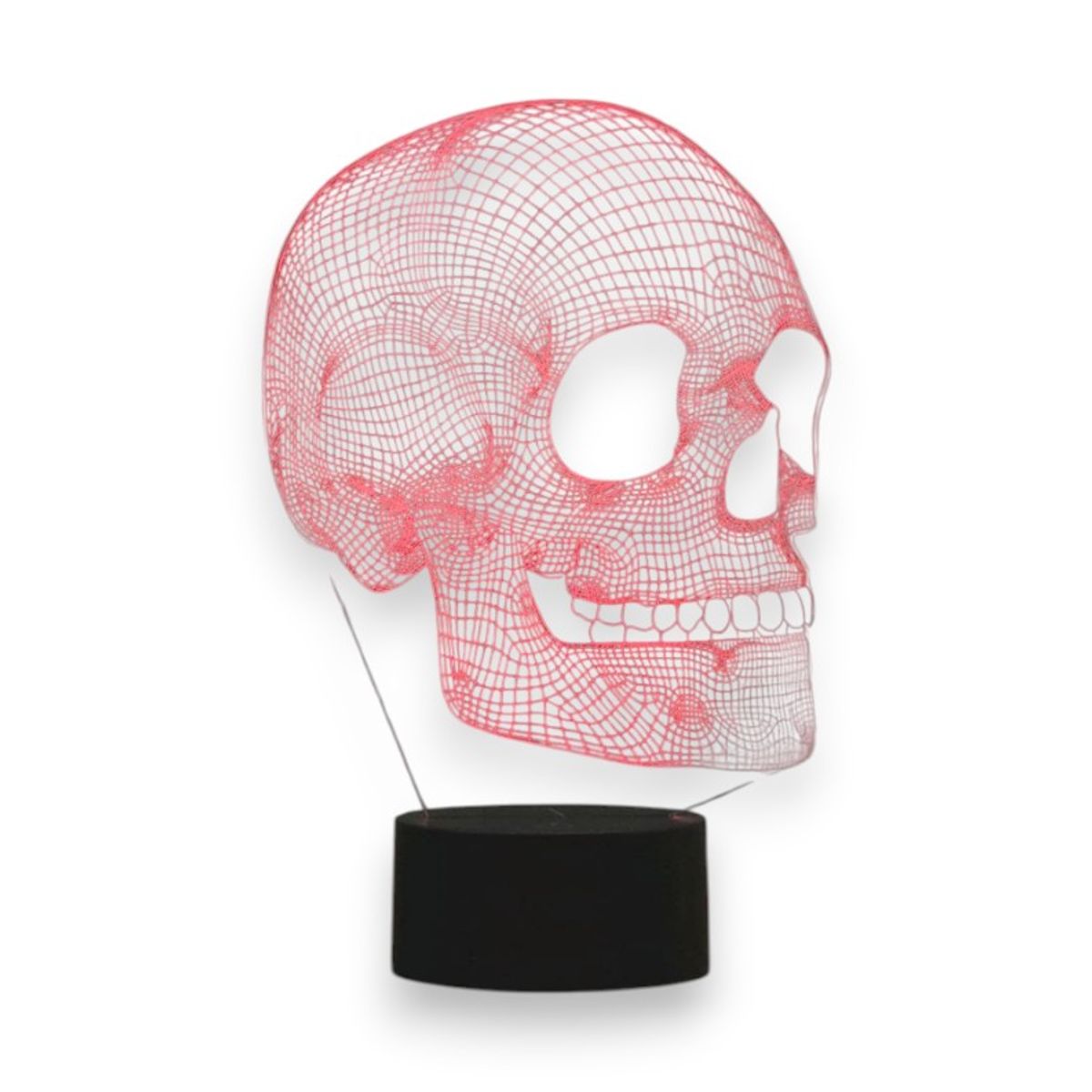 GENERICO - Lámpara De Mesa 3d Calavera 19cm