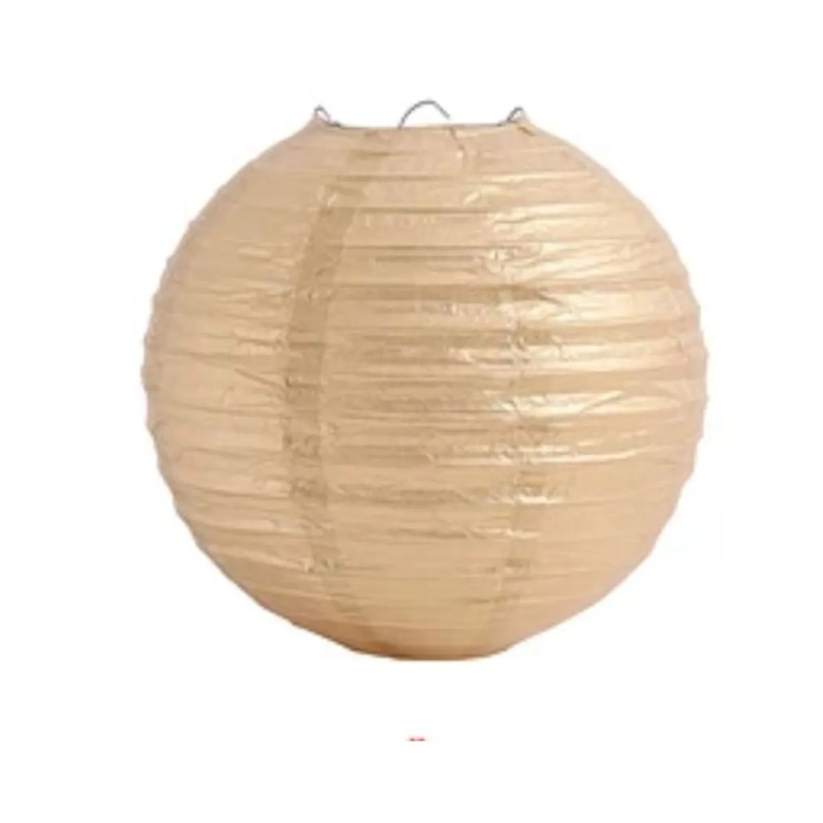 GENERICO - Lampara de papel dorada 30cm