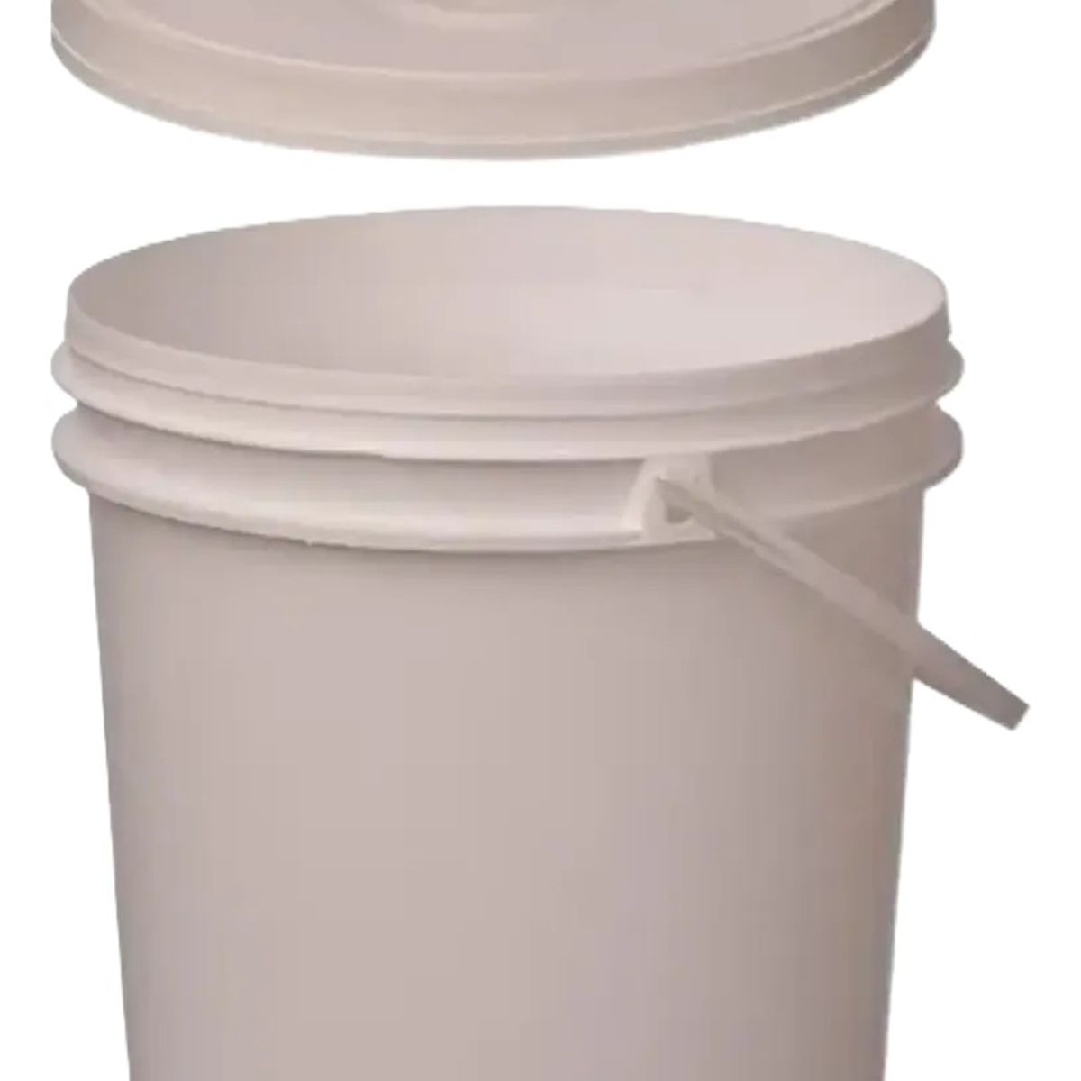GENERICO - BALDE DE 5 LITROS CON TAPA BLANCO