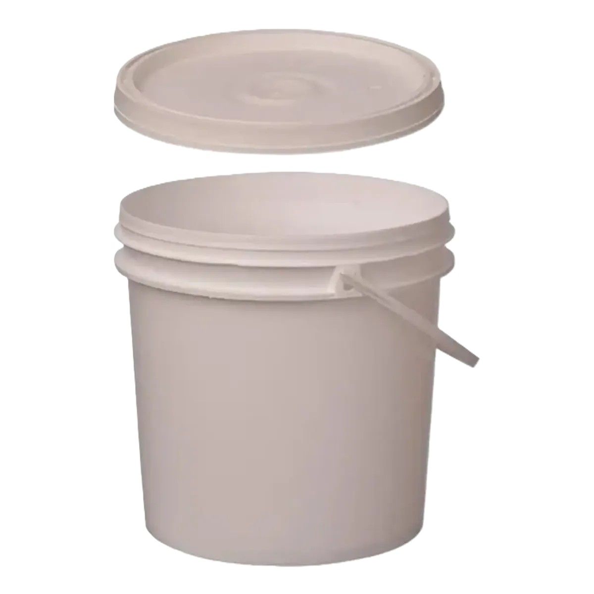 GENERICO - BALDE DE 5 LITROS CON TAPA BLANCO