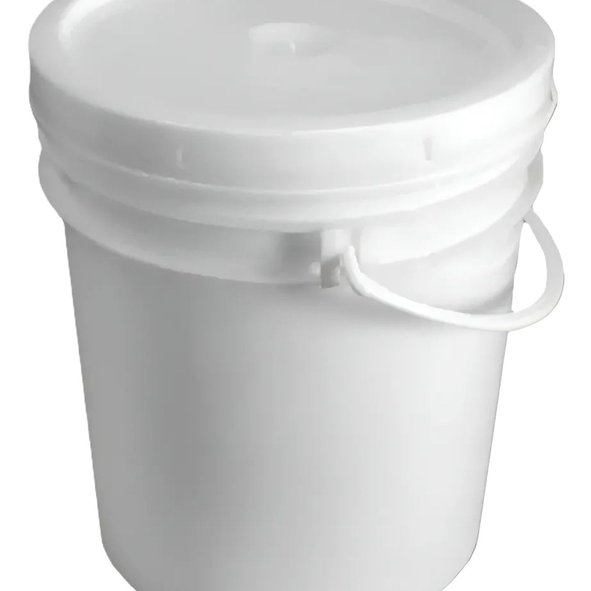 GENERICO - BALDE DE 5 LITROS CON TAPA BLANCO
