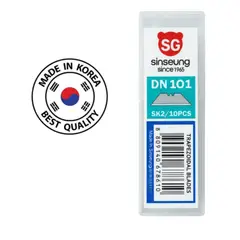 GENERICO - REPUESTO PARA CUCHILLO CARTONERO DN101 , PACK X 10 UNIDADES , SINSEUNG KOREA