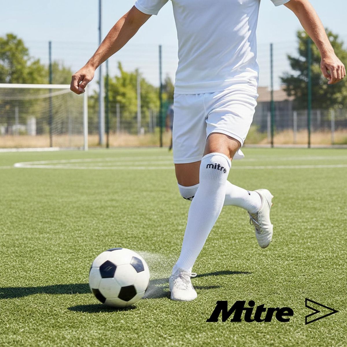 MITRE - Medias Fútbol Mitre Adulto Largas Suaves Ajuste Cómodo 39-43