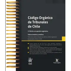 TIRANT LO BLANCH - CÓDIGO ORGANICO DE TRIBUNALES DE CHILE 5ª Edición 2026 / Anillado