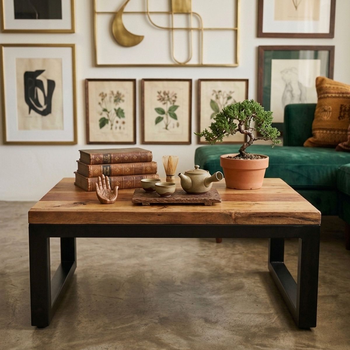 NSCOMPANY - Mesa De Centro De Roble Oasis - 100 X 60