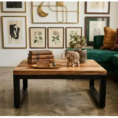 NSCOMPANY - Mesa De Centro De Roble Oasis - 120 X 60