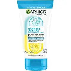 GARNIER - Limpiador Profundo Express Aclara Anti-Imperfecciones Acido Salicilico + Vitamina C 150ml