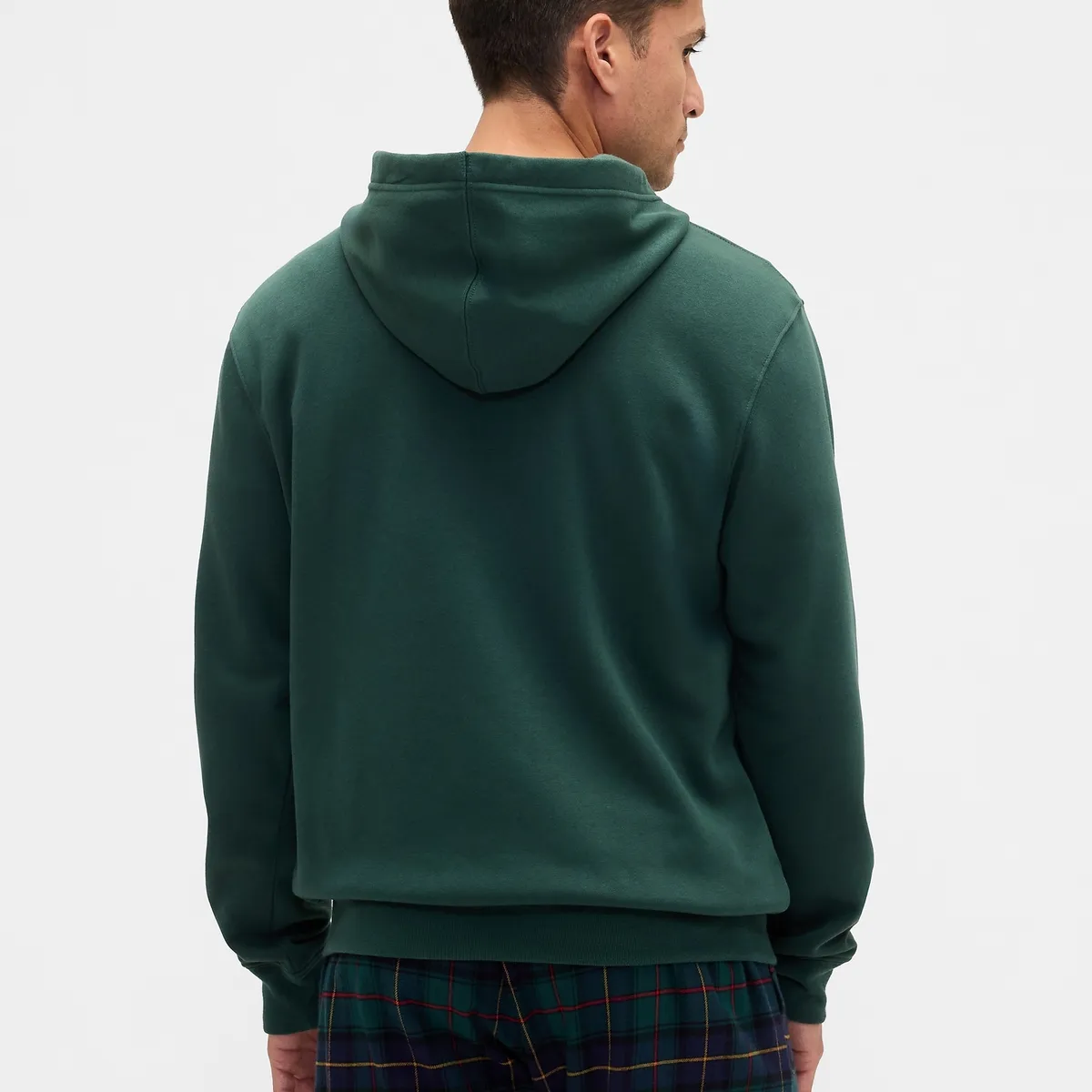 GAP - Polerón Hombre Con Gorro Con Cierre Verde Gap